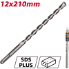Бур по бетону Deli YS EDH-Y12210, 12 x 210 мм, SDS-PLUS - 2 Бур по бетону Deli YS EDH-Y12210, 12 x 210 мм, SDS-PLUS - 2