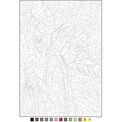 Раскраска по номерам на французском языке "Coloriages mystères Disney - Les Grands classiques. Tome 9" - 3