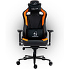 Кресло игровое Evolution Project A, экокожа, металл, черный, оранжевый - 2