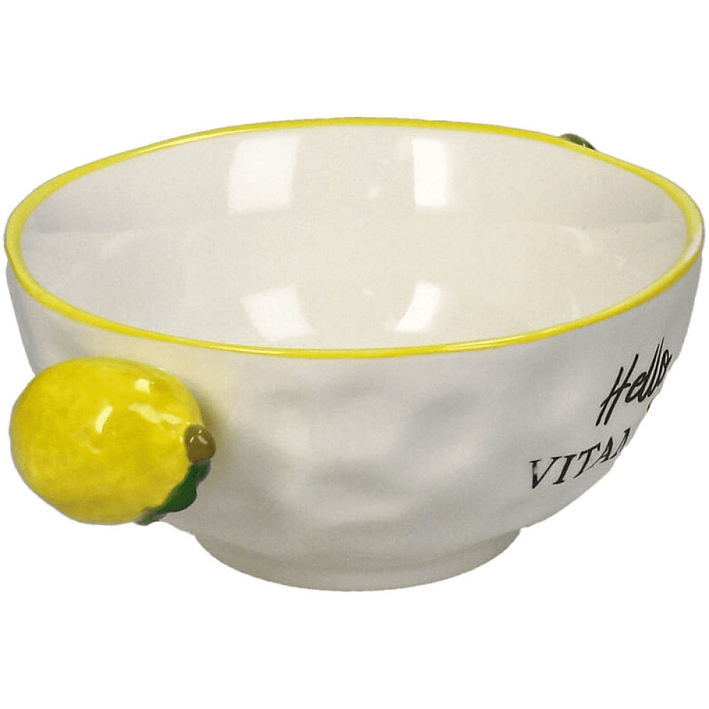 Тарелка фарфоровая "Lemon", 14.8х10.9 см, белый - 3