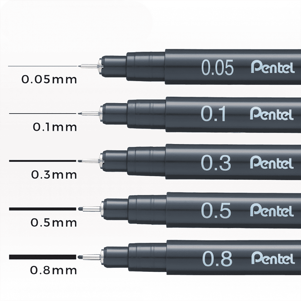 Ручка капиллярная "Pointliner", 0.1 мм, черный - 2