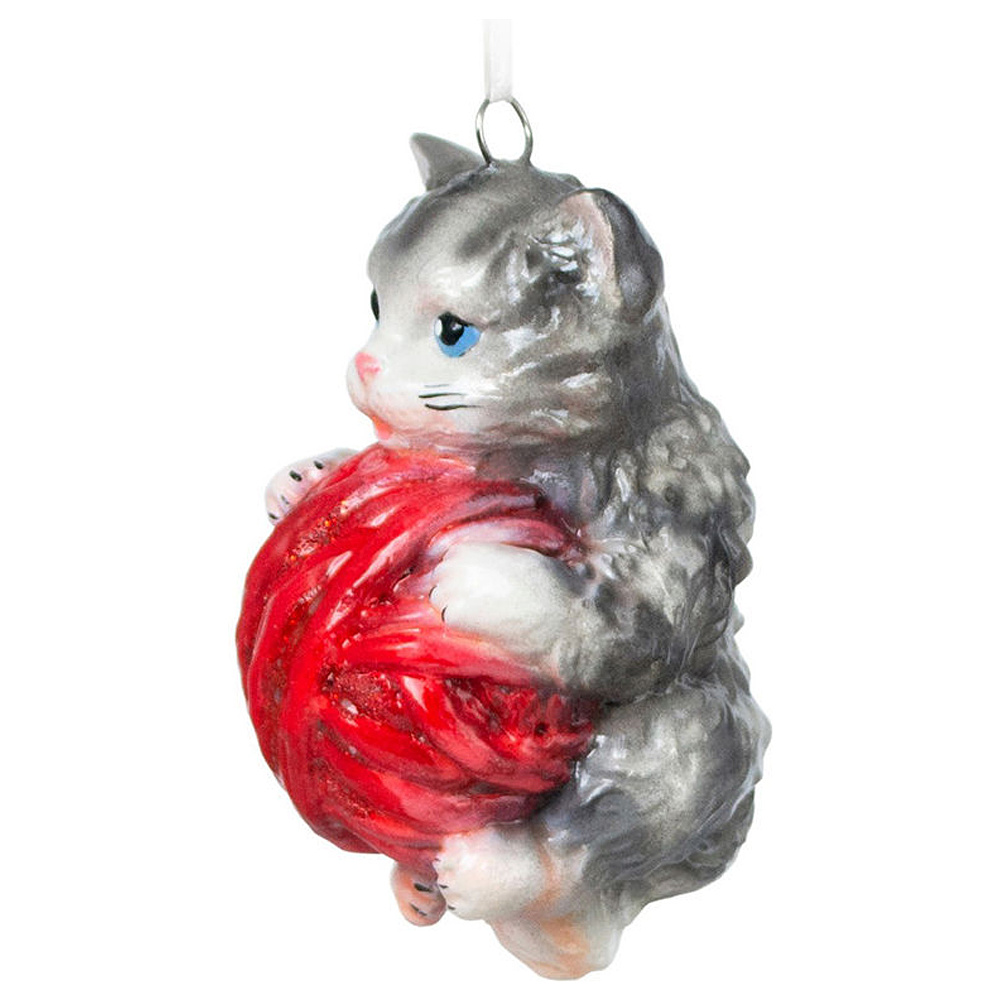 Украшение елочное "Котенок с клубочком", разноцветный - 2
