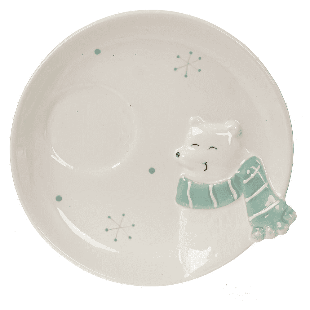 Чашка с блюдцем "Белый медведь", керамика, 245 мл, белый - 3