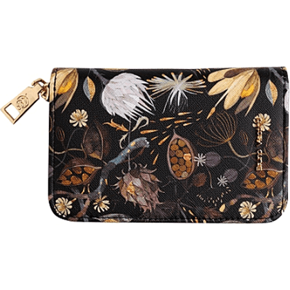 Кошелек "Flora. Ночные цветы", черный