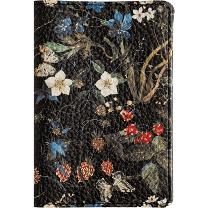 Обложка для паспорта "Flora. Лесные ягоды", кожзам., черный - 2
