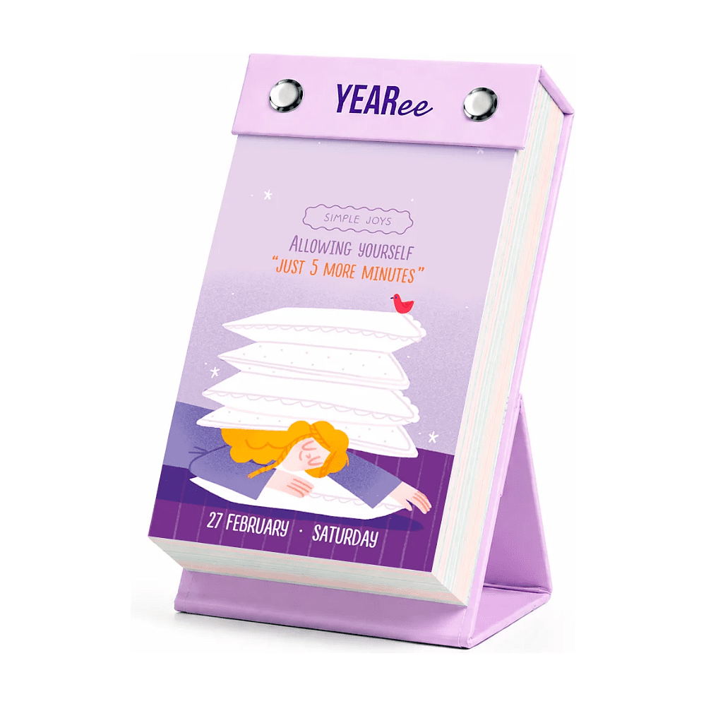 Календарь настольный на английском языке Yearee "Каждый твой день", 9x15 см, 2027 - 9