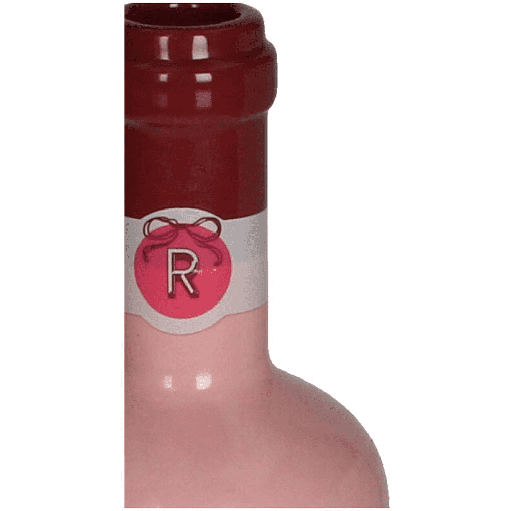 Ваза керамическая "Wine Bottle", 8х8х29 см, розовый - 2
