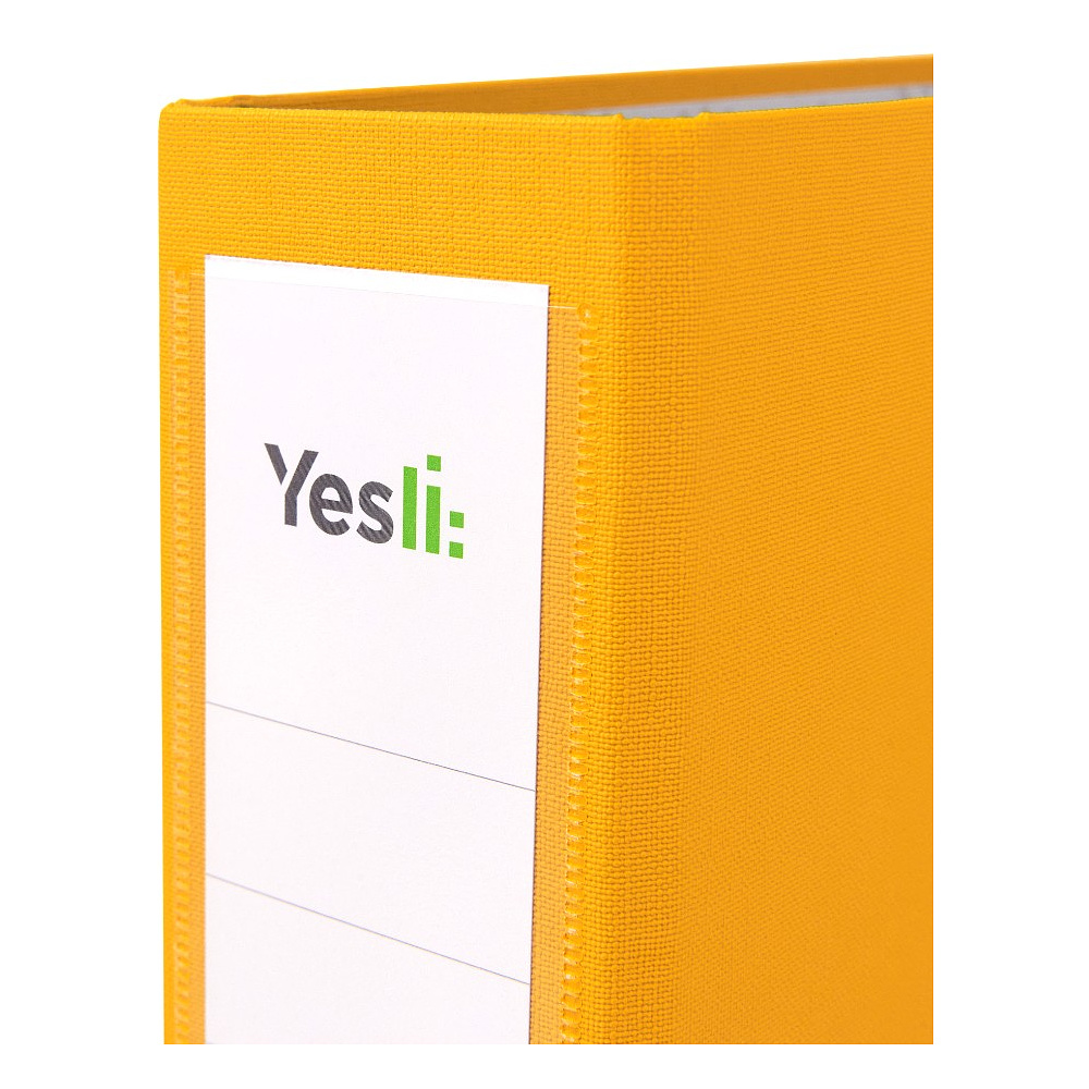 Папка-регистратор "Yesli:", А4, 75 мм, ПВХ, желтый - 2
