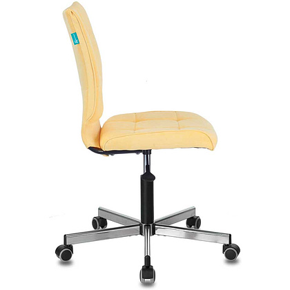 Кресло для персонала Бюрократ "СH-330M/VELV74", ткань, металл, желтый - 3