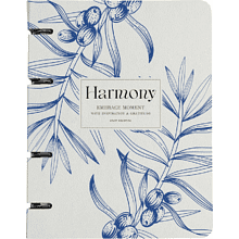Тетрадь "Harmony ветка на айвори", A5, 80 листов, клетка, на кольцах, разноцветный