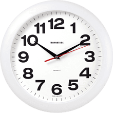 Часы настенные круглые "11110198", белый