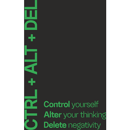 Ежедневник недатированный "Ray. CTRL+ALT+DEL", А5, 272 страницы, в клетку, черный, зеленый - 2