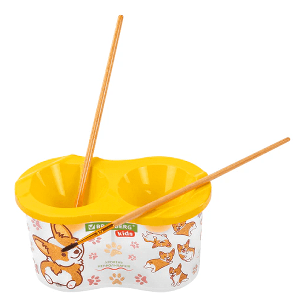 Стакан - непроливайка "Brauberg Kids", двойной, ассорти - 9