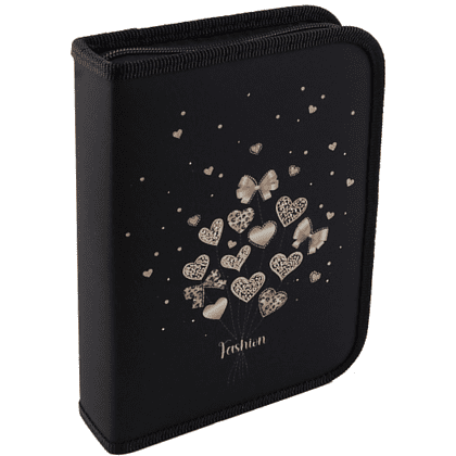 Пенал "Fashion hearts", 1 отделение 