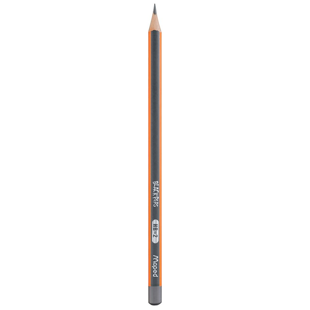 Набор карандашей простых "Maped" + ластик, точилка, ручка шариковая, маркер текстовый - 5