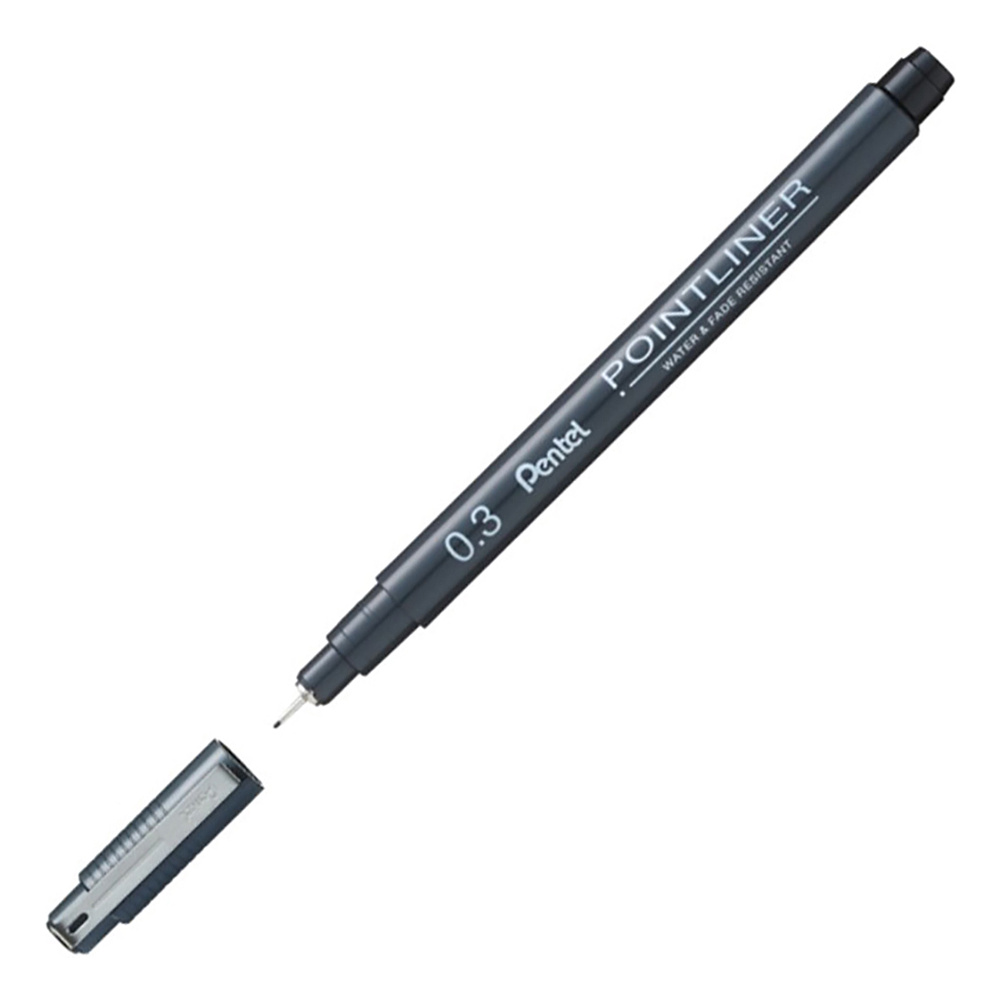 Ручка капиллярная "Pointliner", 0.3 мм, черный