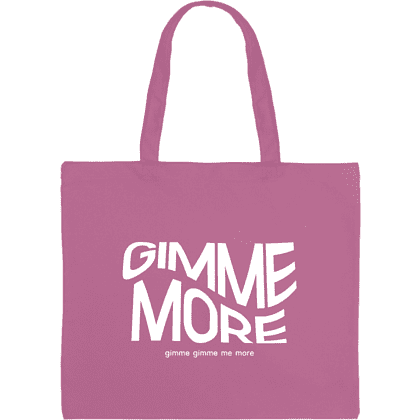 Сумка-оверсайз «Gimme more» из хлопка, 340 г/м2, пыльно-розовый      