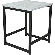 Табурет RION ALLERD, металл, ЛДСП, черный муар, Бетон