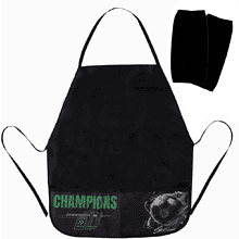 Фартук для труда "Champions" с нарукавниками, черный