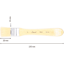 Кисть "Сонет" щетина, плоская, на короткой ручке, №1