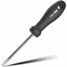 Отвертка Deli HS EHT1105, SL5х100 мм, Soft Touch, черный