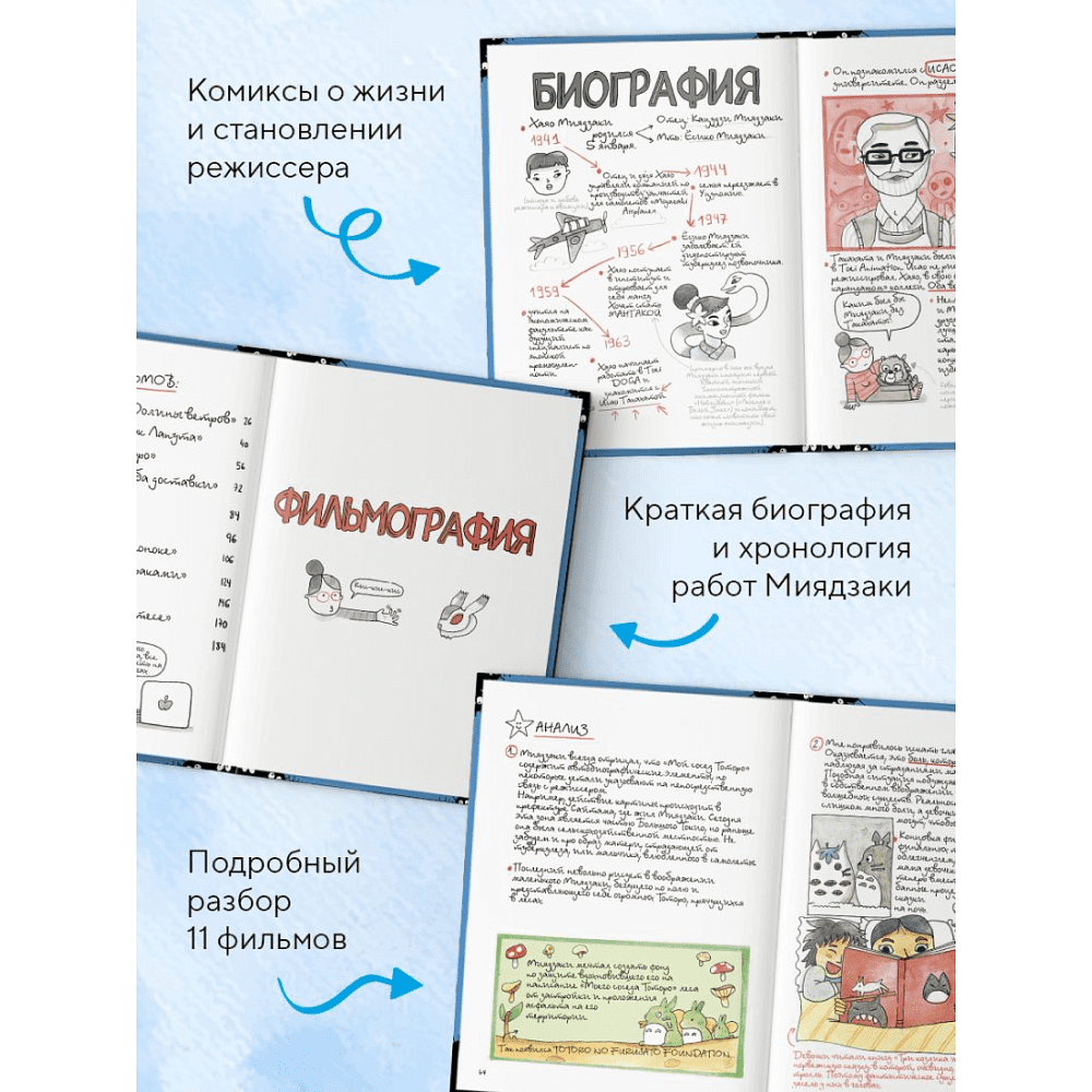 Книга "Тоторо и я. Графическая биография Хаяо Миядзаки", Амайя Аррасола - 6
