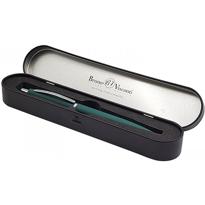 Ручка шариковая автоматическая "San Remo", 1.0 мм, зеленый, серебристый, стерж. синий - 2