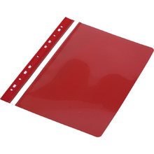 Папка-скоросшиватель с перфорацией "Panta Plast ECO", А4, красный