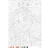 Раскраска по номерам на французском языке "Coloriages mystères Disney - Portraits" - 4