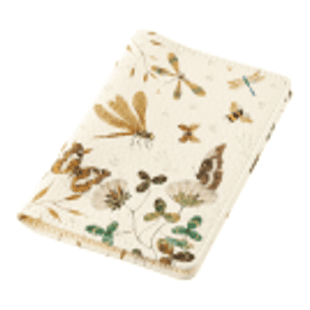 Обложка для паспорта "Flora. Полевые цветы", кожзам, белый - 2