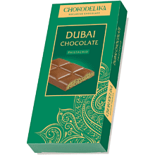 Шоколад молочный "Dubai Pistachio" с начинкой из фисташки, 50 гр