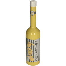 Ваза керамическая "Limoncello", 7.5х7.5х34 см, желтый