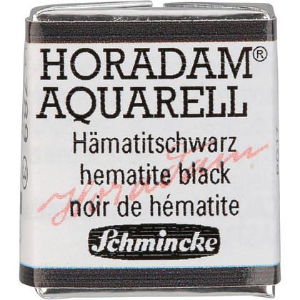 Краски акварельные "Schmincke Horadam", 789 гематит черный, полукювета