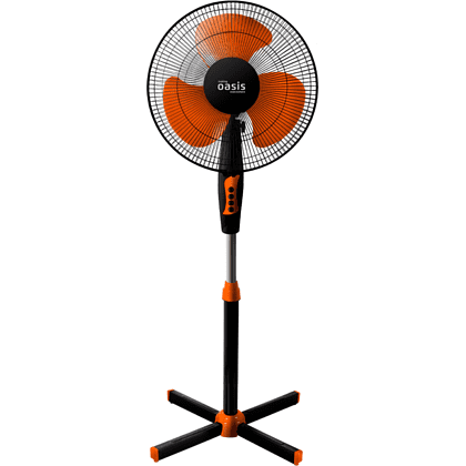 Электровентилятор напольный Оasis "VF-40PSB", черный, оранжевый, -10%