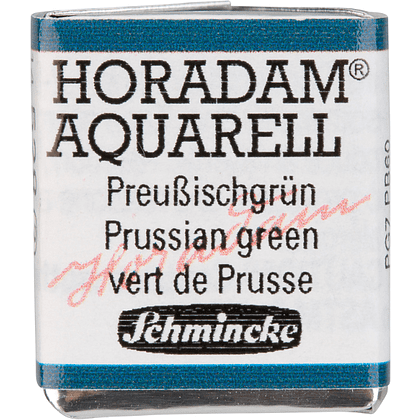 Краски акварельные "Schmincke Horadam", 528 зеленый прусский, полукювета