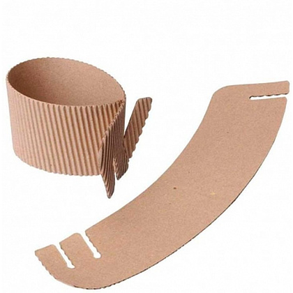 Манжета для стаканов универсальная, 2 слоя, 1000 шт/упак, бурый