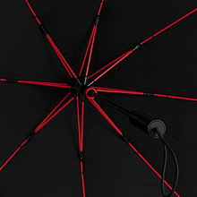 Зонт-трость "ST-12-RED", черный, красный