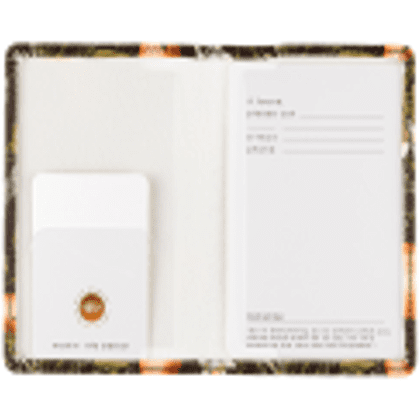 Обложка для паспорта "Flora. Paradise. Oranges", кожзам, зеленый, оранжевый - 3