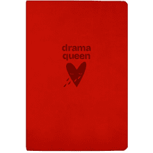 Бизнес тетрадь А5 «Drama Queen» soft touch, красный