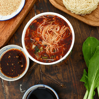 Лапша быстрого приготовления с маслом чили, кунжутом и арахисовой пастой, 119 гр  - 3