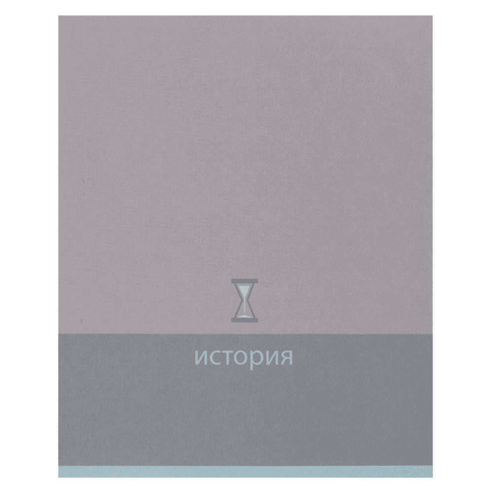 Тетрадь предметная "История. Pictogram", А5, 48 листов, клетка, серый