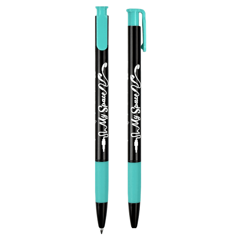 Ручка шариковая автоматическая "Надписи", 0.5 мм, пластик, стерж. синий, ассорти - 2