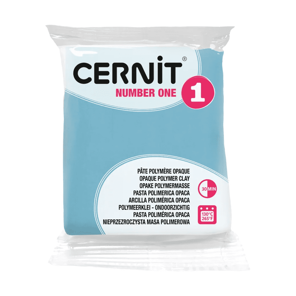 Полимерная глина "Cernit № 1 (Number One)", 56 г, 200 голубой - 2