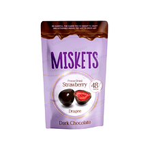 Конфеты "Miskets", 70 гр, клубника  в темном шоколаде