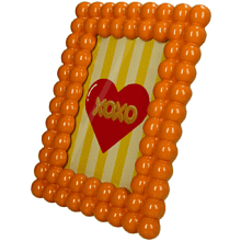 Фоторамка "KAL-6983", 13х18 см, полирезина, оранжевый