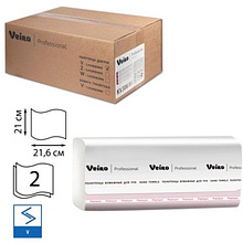 Полотенца бумажные "Veiro Professional Premium", V-сложение, 2 слоя, 200 листов