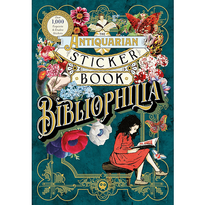 Книга на английском языке "The Antiquarian Sticker Book: Bibliophilia", Odd Dot