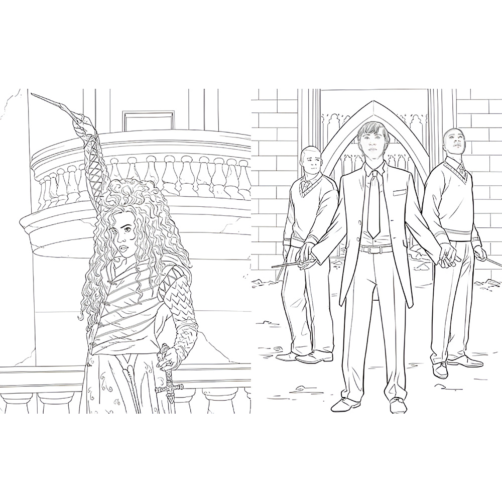 Раскраска "Colouring Book. Harry Potter: Slytherin House Pride", (английский язык) - 2