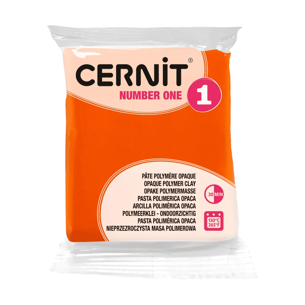 Полимерная глина "Cernit № 1 (Number One)", 56 г, 752 оранжевый - 2