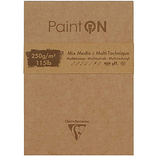 Блок-склейка "Paint'On" Mix, 13.9x21.5 см, 250 г/м2, 50 листов, неровный край